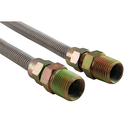 3/8 In. OD 1/4 In. ID X 12 In. Long, 1/2 In. Male Pipe Thread X 1/2 In. Male Pipe Thread